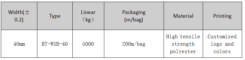 Woven Lashing Strap-Specification